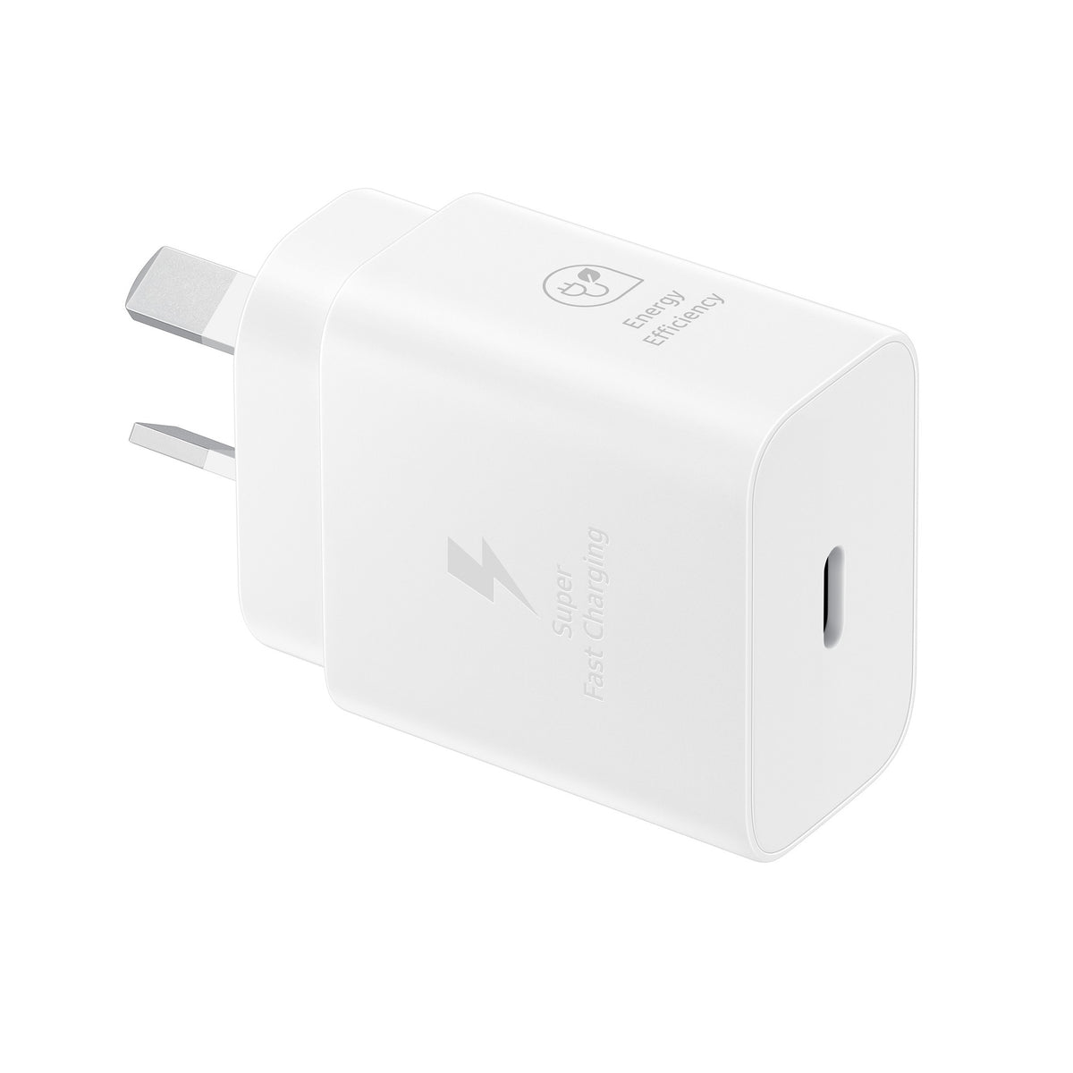 Samsung 25W GaN USB-C Fast Wall Charger - White(EP-T2510NWEGAU), 1x USB-C
