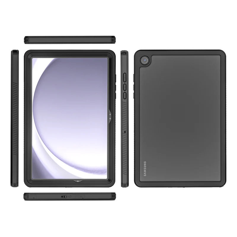 USP Samsung Galaxy Tab A9+ WaterProof Case Clear- 360° Rotation, DustProof, SnowProof, ShockProof, IP68, Durable, Perfect for Travel