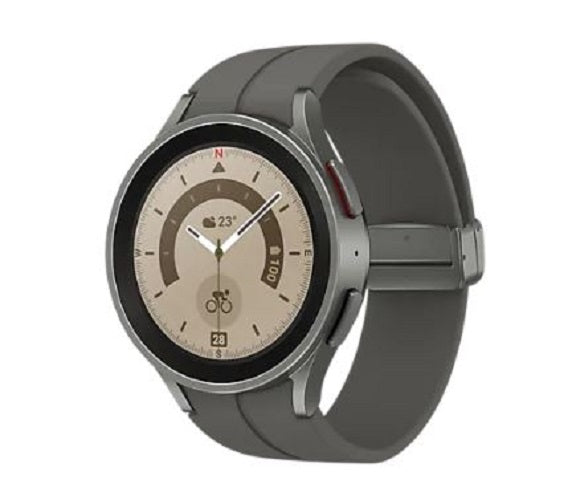 Samsung Galaxy Watch5 Pro Bluetooth (45mm) - Grey Titanium(SM-R920NZTAXSA), 1.4', Super AMOLED, 1.5GB/16GB, Bluetooth v5.2, 590mAh, 2 Years Warranty