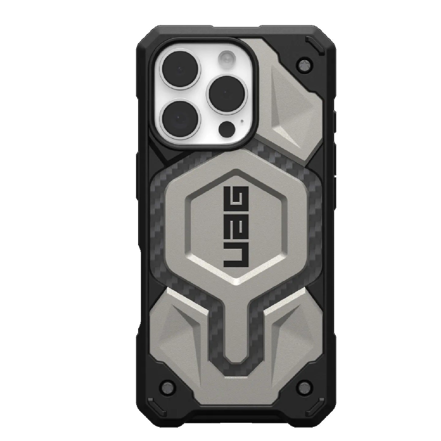 UAG Monarch Pro MagSafe Apple iPhone 16 Pro Max (6.9') Rugged Case - Titanium (114457113636), 25ft. Drop Protection(7.6M), 10 Years Warranty