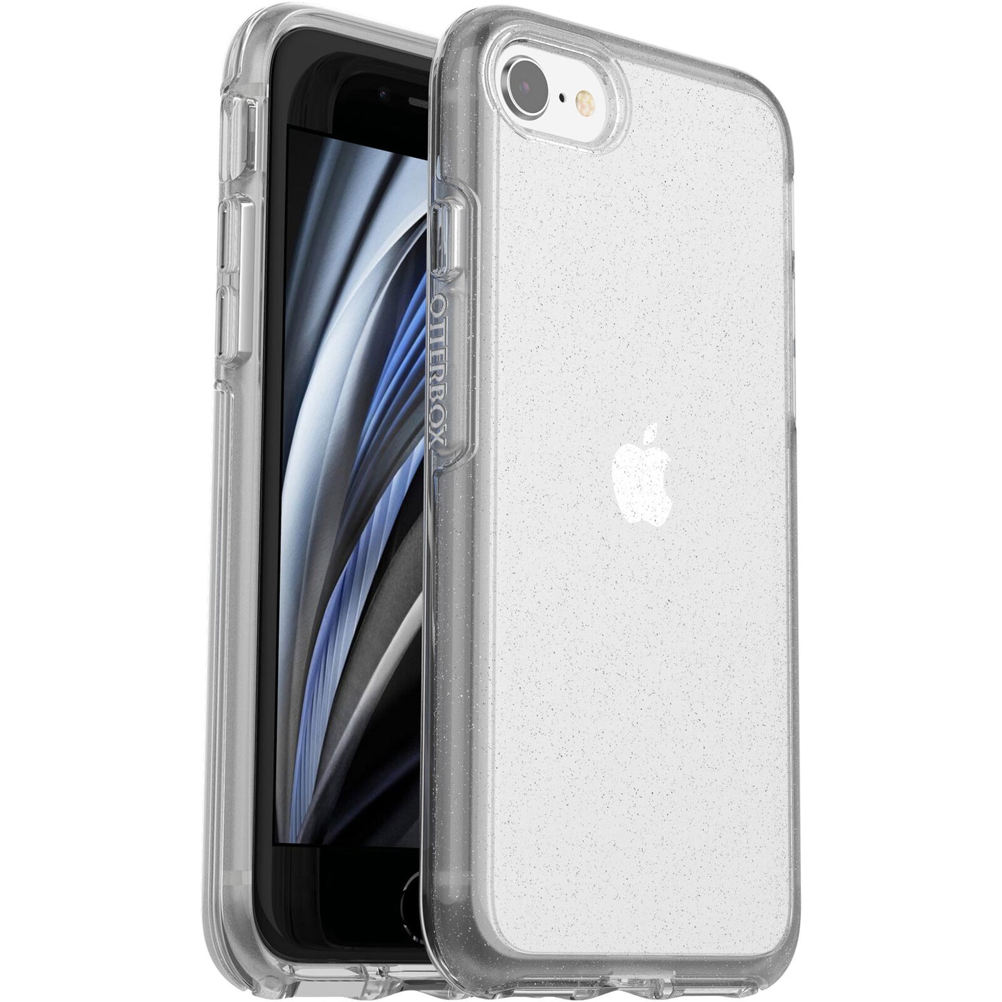 OtterBox Symmetry Clear Apple iPhone SE (3rd & 2nd Gen) and iPhone 8/7 Case Stardust (Clear Glitter) - (77-56720), 7 Years Warranty