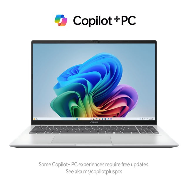 ASUS Vivobook 16 16'AMD RYZEN AI 5 330 WUXGA (1920 x 1200) 16:10 aspect ratio DDR5 16G 512G Cool Silver Win11 Home 1.9kg 1yr wty Notebok~Q3