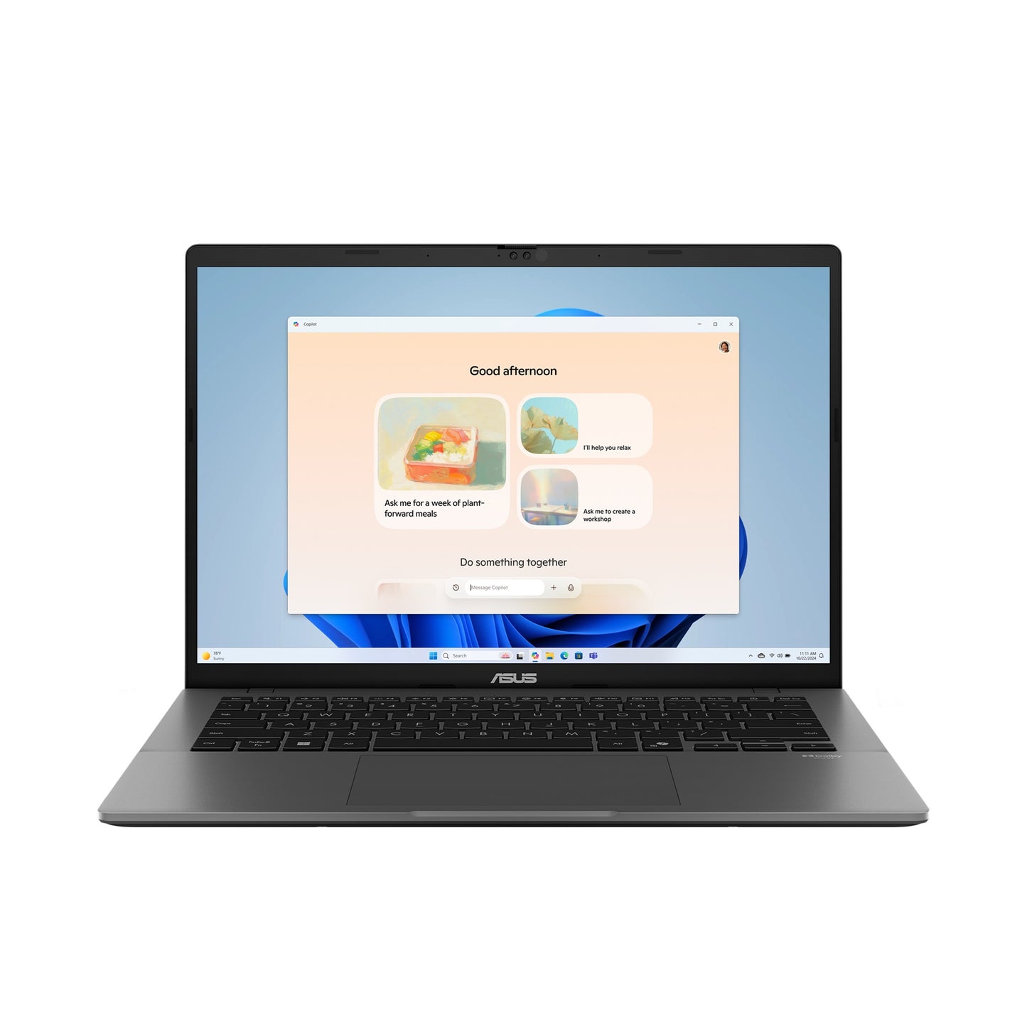 ASUS Vivobook S14 14' INTEL CORE ULTRA 7 255H WUXGA (1920 x 1200) 16GB 1TB, Matte Gray Win11 Home Notebook July 25