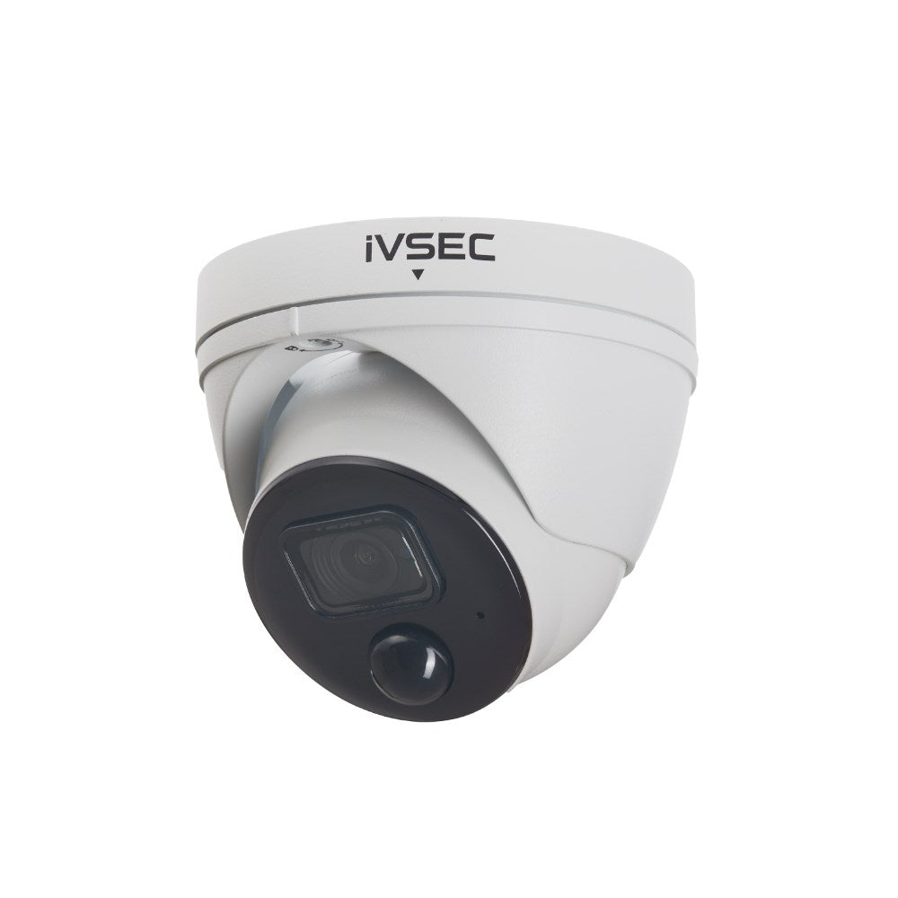 Ivsec Turret IP Camera 5MP 2.8MM Fixed Lens 20FPS POE IP66 30M IR Pir Mic Wdr