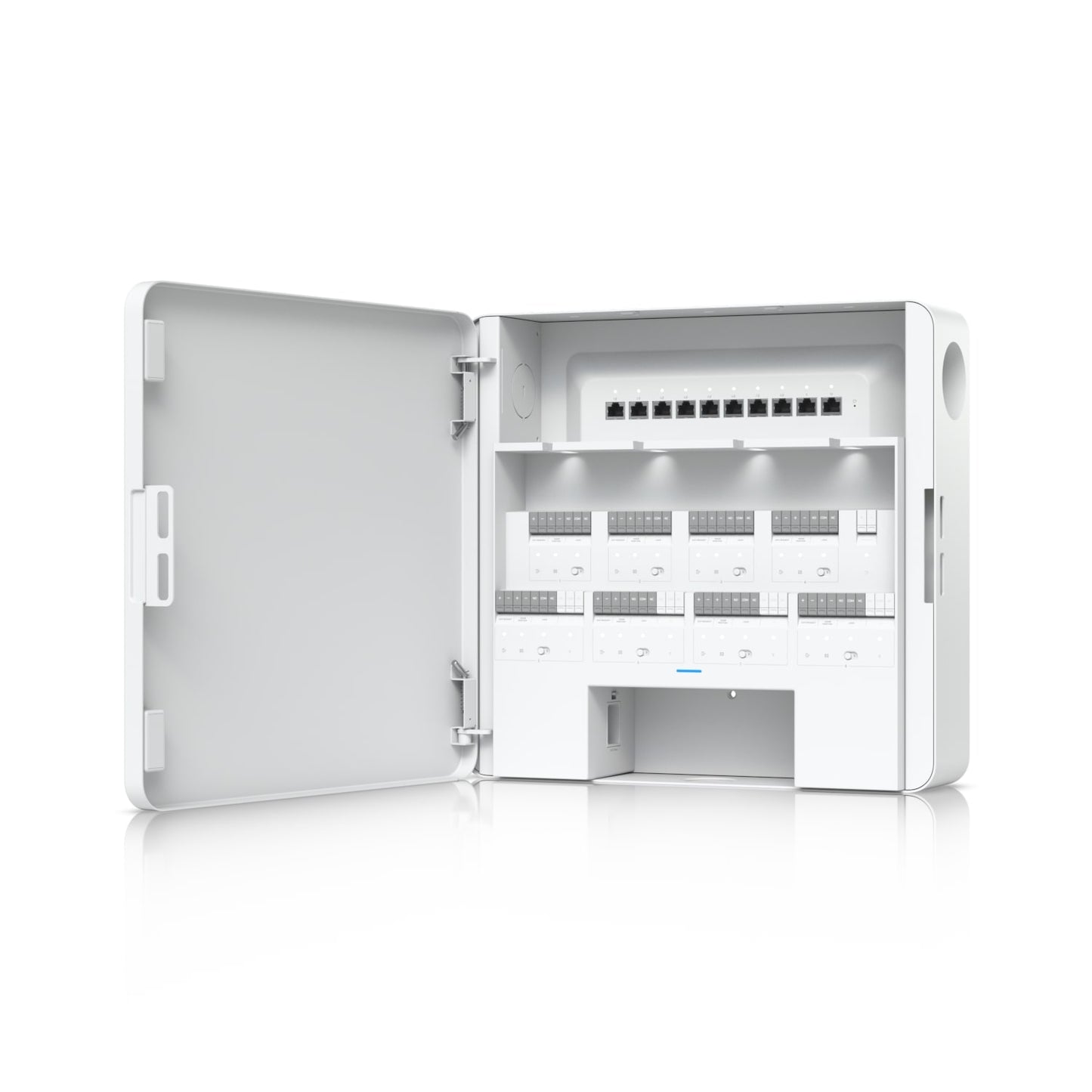 Ubiquiti Enterprise Access Hub, With Entry And Exit Control to Eight Doors, Battery Backup Support,(8) Lock terminals (12V or Dry)