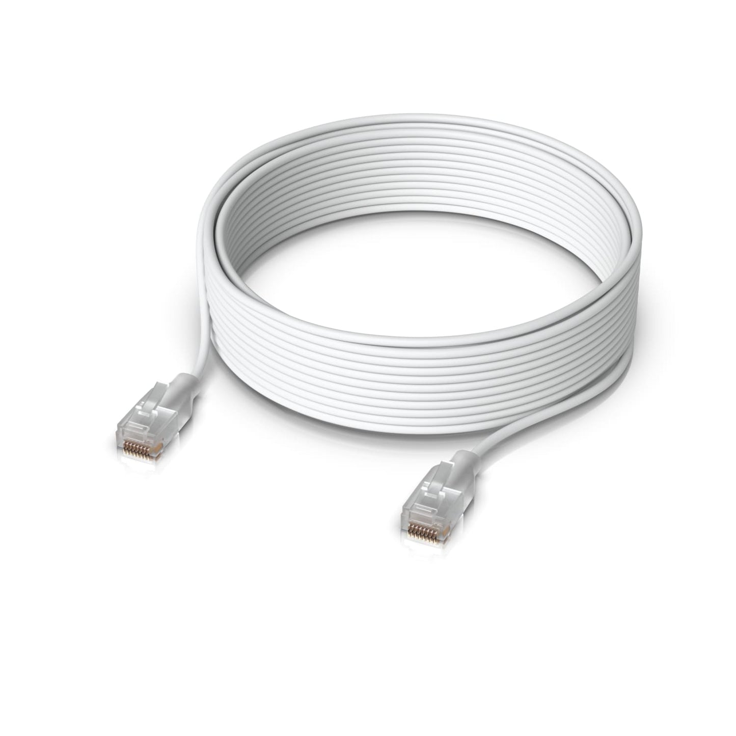 Ubiquiti UniFi Etherlighting Patch Cable, Length 15m, White, Nano-Thin Patch Cable With 10 GbE Support, Designed To Showcase Etherlighting Effects.
