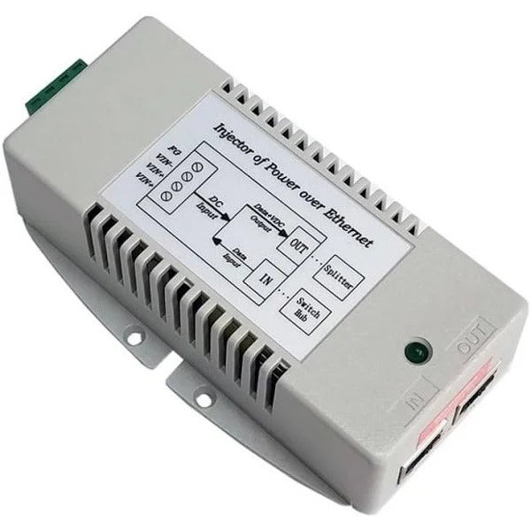 Tycon Power TP-DCDC-1248GDX2-HP, 10-15VDC IN, Qty 2 Ports 802.3af/at 56VDC 21W