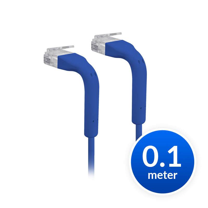 Ubiquiti UniFi Patch Cable Single Unit, 0.1m, Blue, Both End Bendable to 90