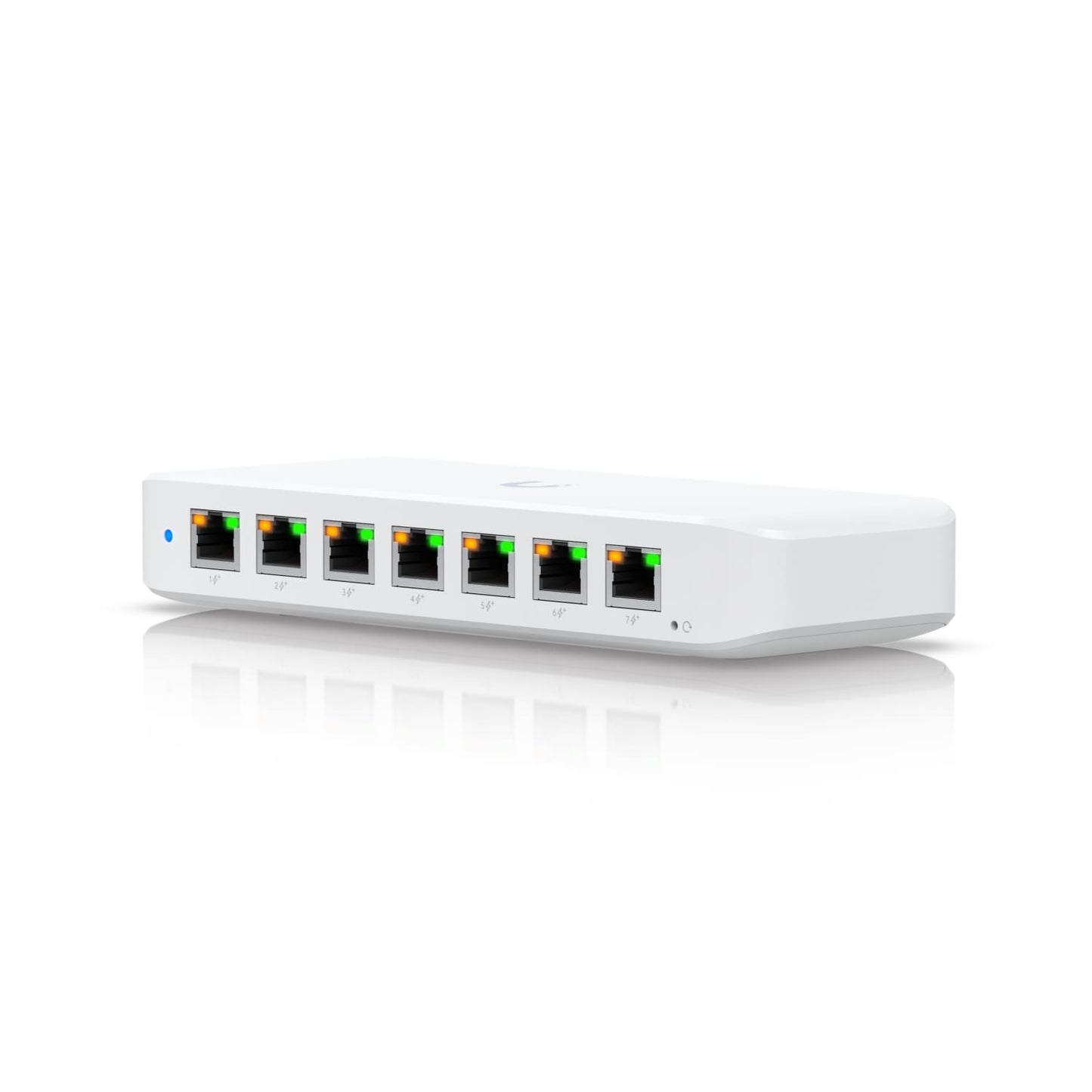 Ubiquiti Ultra 42W, Compact Layer 2, 8-port GbE PoE Switch, Versatile Mounting Options, 7 PoE/PoE+ No Power Supply, PoE++ Input,