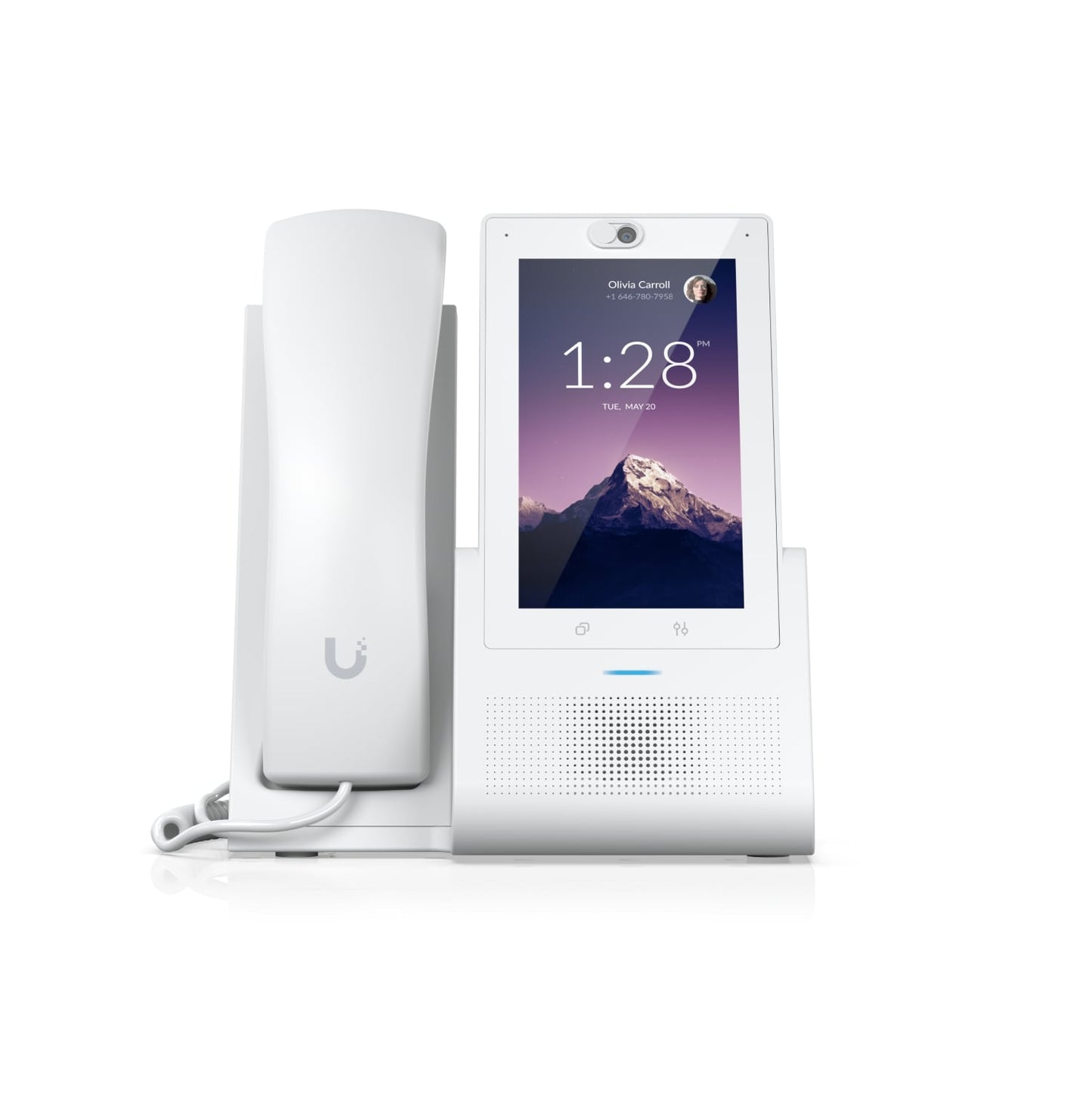 Ubiquiti UniFi Talk Phone Touch,Versatile Desktop Smartphone Eliminates Learning Curve,5 Touch Display,Bluetooth Support,PoE in, White,