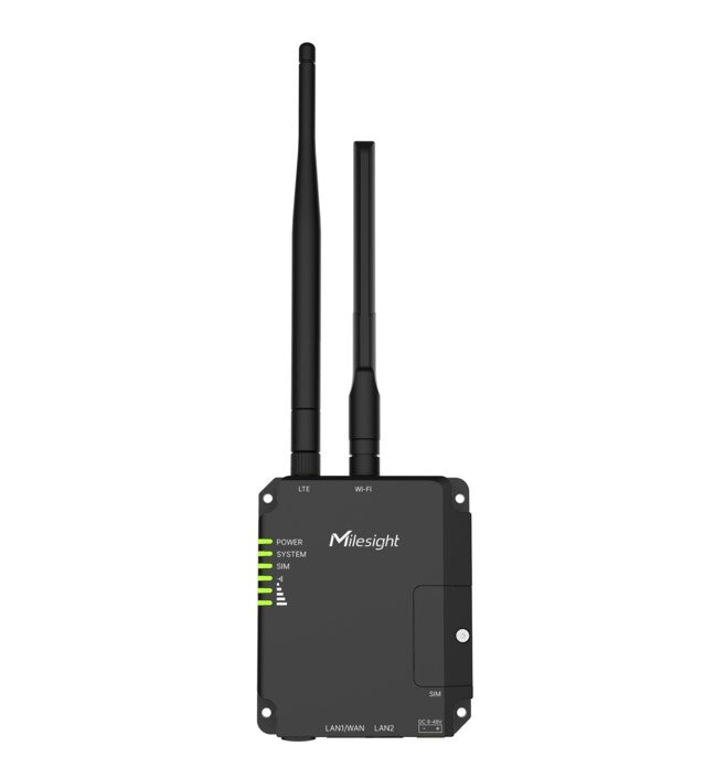 Milesight Industrial 4G Router, CAT4 LTE, 2x PoE Output Ports, ARM Cortex A7 CPU, Single SIM, NBN LTE Failover