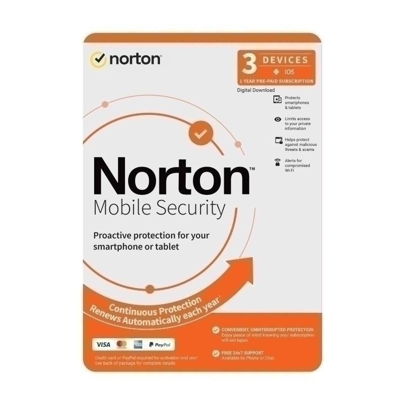 برنامج Norton Mobile Security 1U3D لمدة سنة واحدة