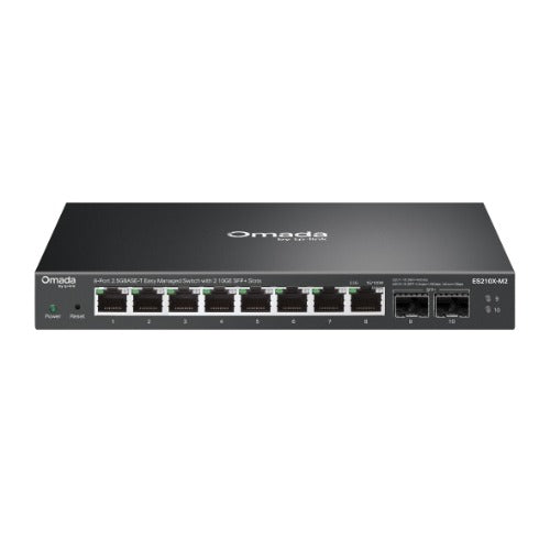 TP-Link ES210X-M2 Omada 8-Port 2.5G Easy Managed Switch with 2 10GE SFP+ Slots