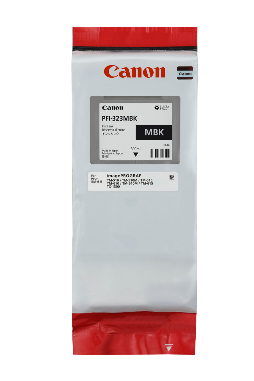 Canon PFI-323MBK - Matte Black Ink For TM510/610 Range - 300ML