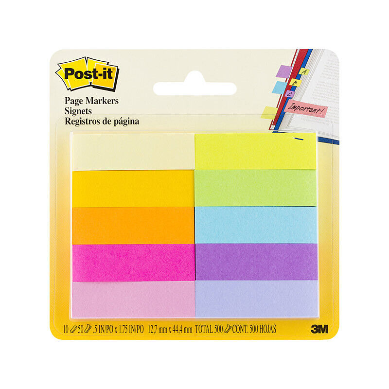 Post-It P-I Pg Mark 670-10AB Pk10 Bx6
