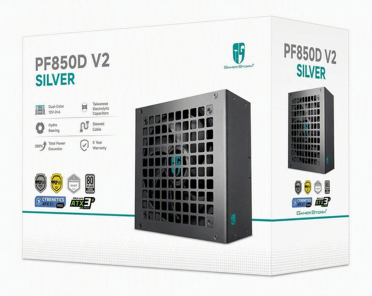 DeepCool PF850D V2 850W Gamer Storm 80+ Silver/Cybenetics Non-Modular ATX Power