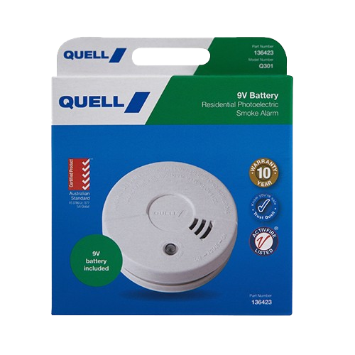 جهاز إنذار الدخان Quell 9v Q301 Photoelectric Professional Residential Series - 136423