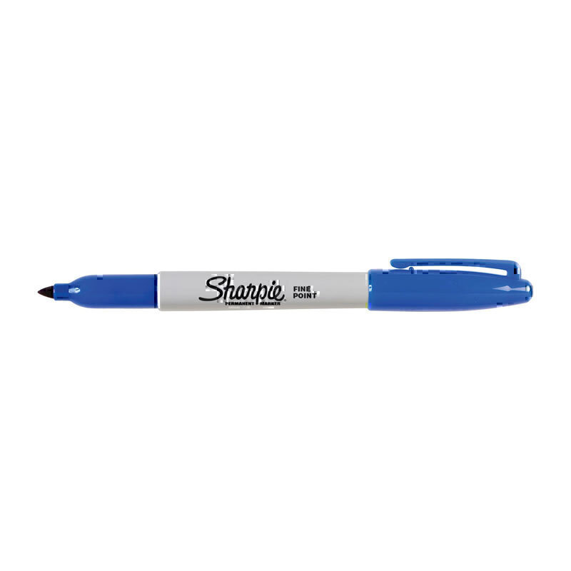 Sharpie Perm Mrkr FP 蓝色 Bx12
