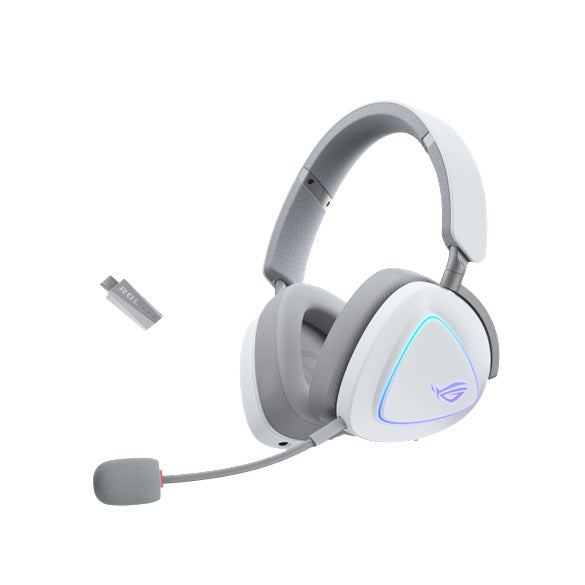 ASUS ROG Delta II Gaming Headset - WH, Tri-Mode (2.4GHz/BT/3.5mm), 50mm
