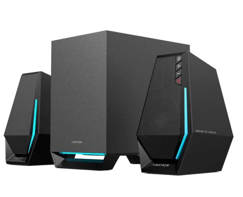 Edifier G1500 MAX 2.1 Wireless Gaming Speakers - 2.5' full range speaker driver unit and equipped with a 4' subwoofer for optimum bass