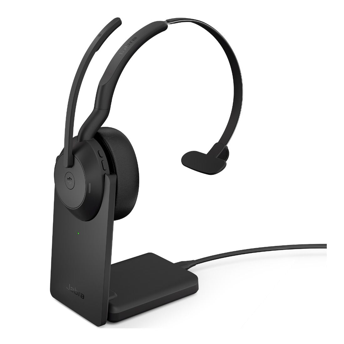 Jabra Evolve2 55, USB A, UC, Mono, Stand, Active Noise Cancellation (ANC), Link 380 Bluetooth® Adapter ,30m Wireless Range, 18 Hours Battery Life