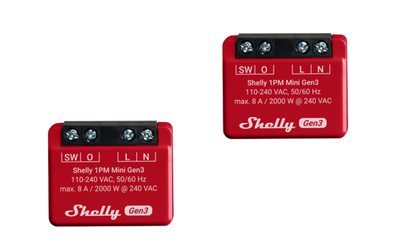 SHELLY 1PM MINI GEN3 KITS