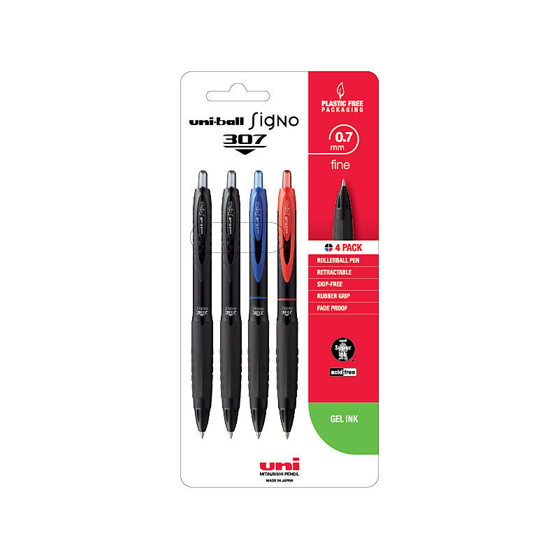 Uni-ball Signo 307 0.7mm 4pk