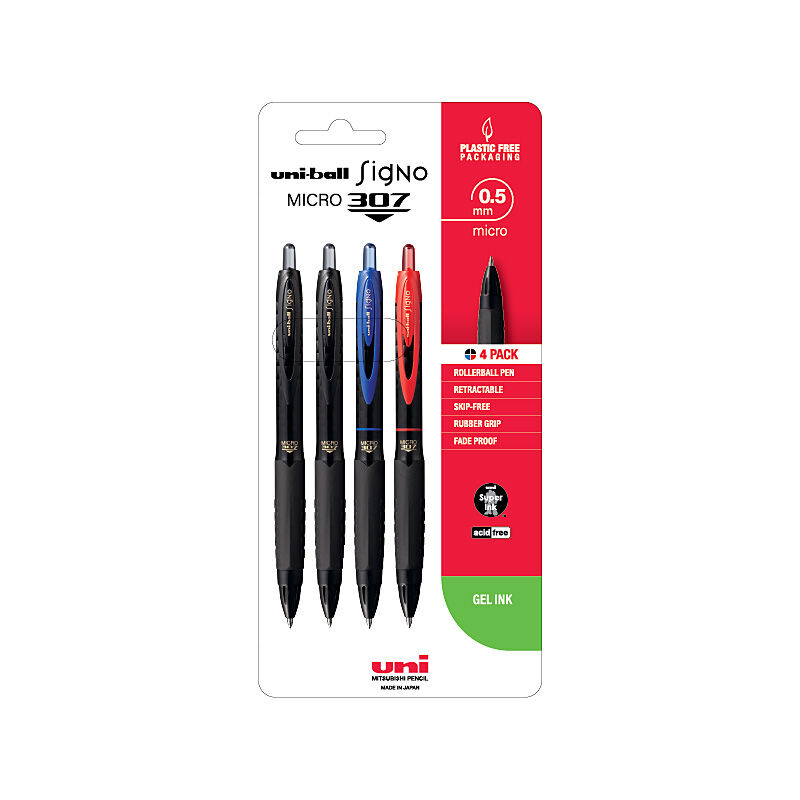 Uni-ball Signo 307 0.5mm 4pk