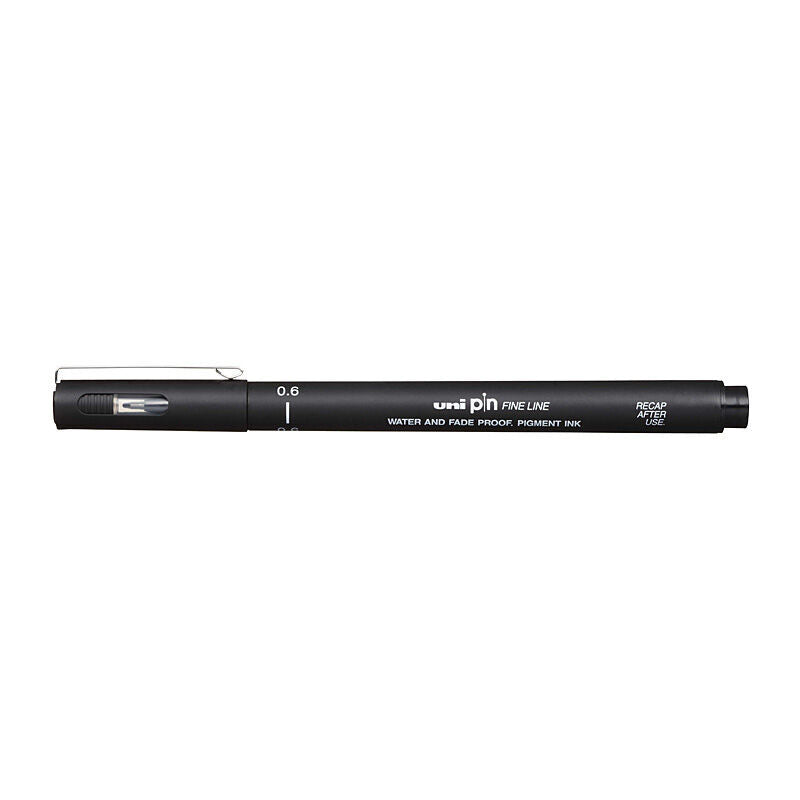 uni Pin FineLiner 0.6 Blk Bx12
