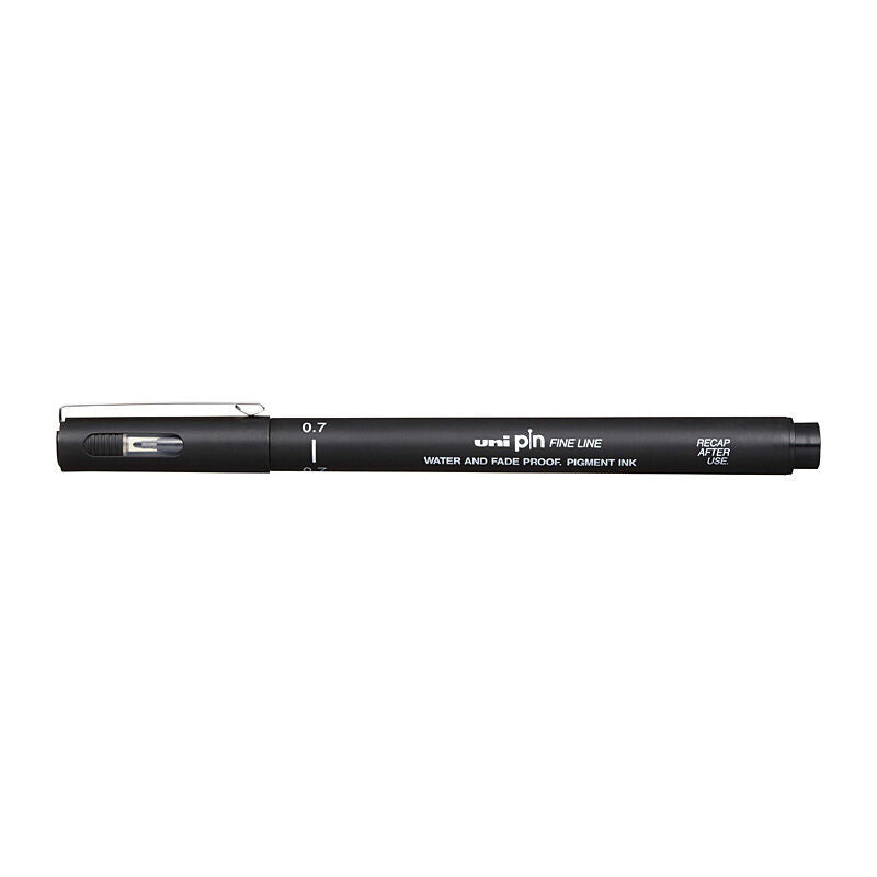 uni Pin FineLiner 0.7 Blk Bx12