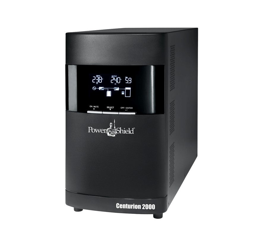 PowerShield Centurion Tower UPS 2000VA/2000W - 110V - Nema, reliable power backup for sensitive equipment, 2-year warranty