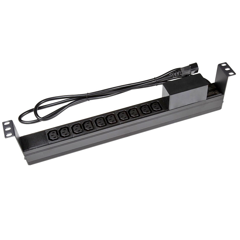 PowerShield Horizontal PDU with IEC C14 Input, 10 x C13 outlets, provides reliable power distribution for horizontal installations