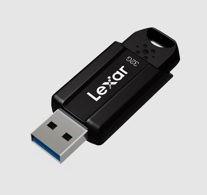 Lexar S80 32GB JumpDrive® USB 3.1 Flash Drive, up to 130MB/s read quickly transfer a 3GB 4K movie clip in less than 1 minute, compared to the 4 minut