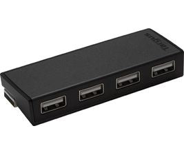 Targus 4-Port USB Hub Black - Compatible with PC and MAC