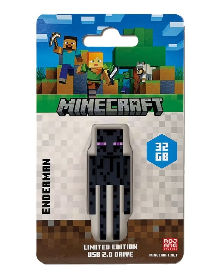 Verbatim Minecraft Enderman, Collector's Edition USB Flash Drive - 32GB - Enderman Retail Pack - Minecraft Movie 2025