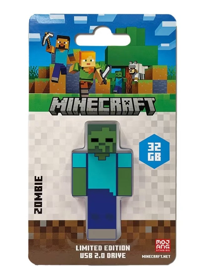 Verbatim Minecraft Zombie - Collector's Edition USB Flash Drive - 32GB - Zombie - Retail