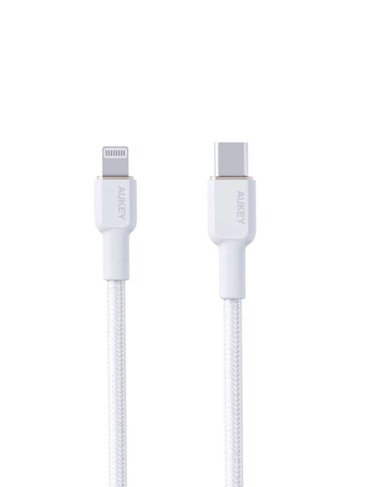 Aukey Circlet CL 1m Aramid Fiber Core USB-C TO Lightning White (CB-KCL1)