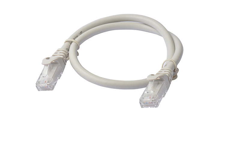 8WARE Cat6a UTP Ethernet Cable 0.5m (50cm) Snagless Grey