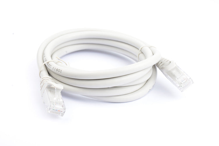 8WARE Cat6a UTP Ethernet Cable 2m Snagless Grey