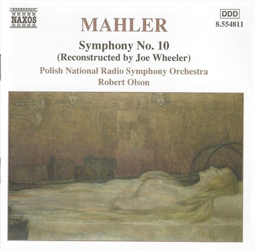 Mahler Symphony No 10 Whe - De Wit/ Polish National Rso Cd Album