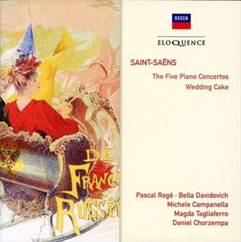 Saint Saens Five Pno Cons Wedd - Roge, Pascal: Bella Davidovich Cd Album