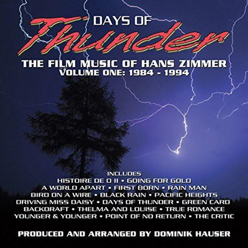 Days Of Thunder - Soundtrack: Hans Zimmer Cd Album
