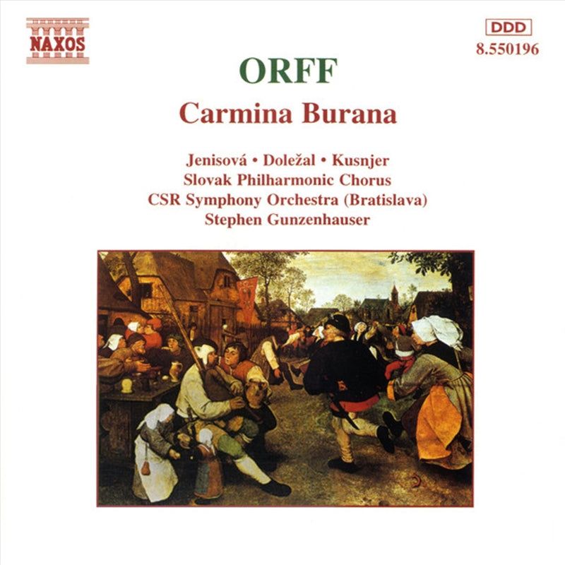 Orff:Carmina Burana - Slovak Philharmonic Orchestra Cd Album