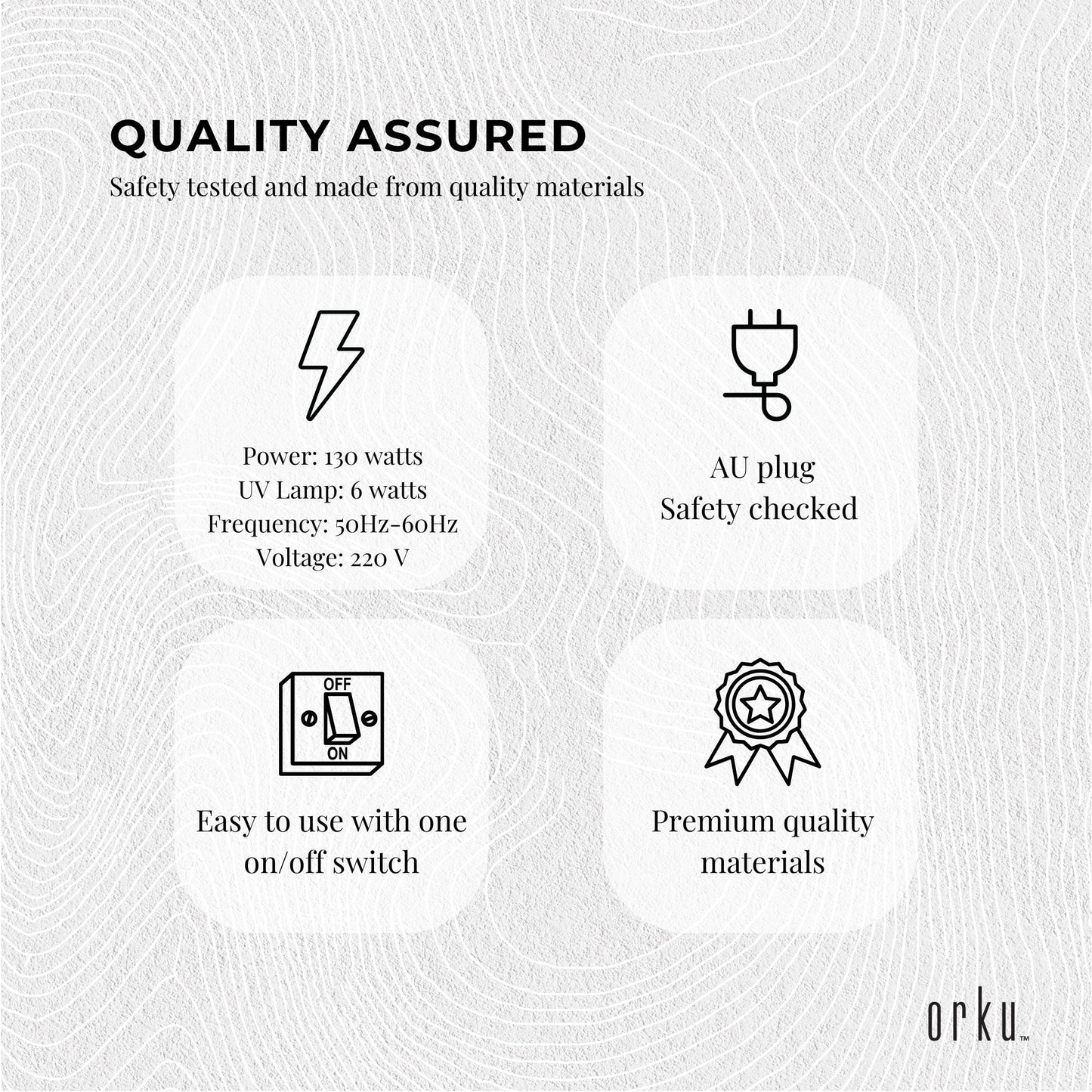 Orku 10L UV Steriliser Box Beauty Equipment Sanitising Salon Tools Sterilizer