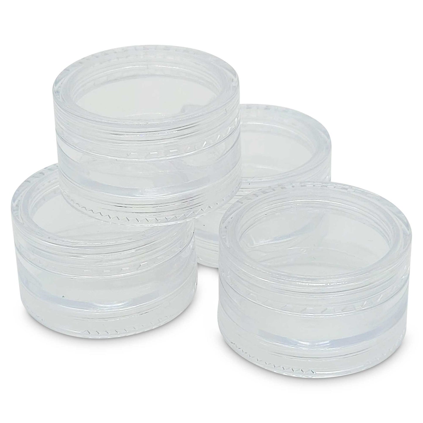 50x 3ml Lip Balm Containers Jars + Lids - Small Cosmetic Cream Sample Pot