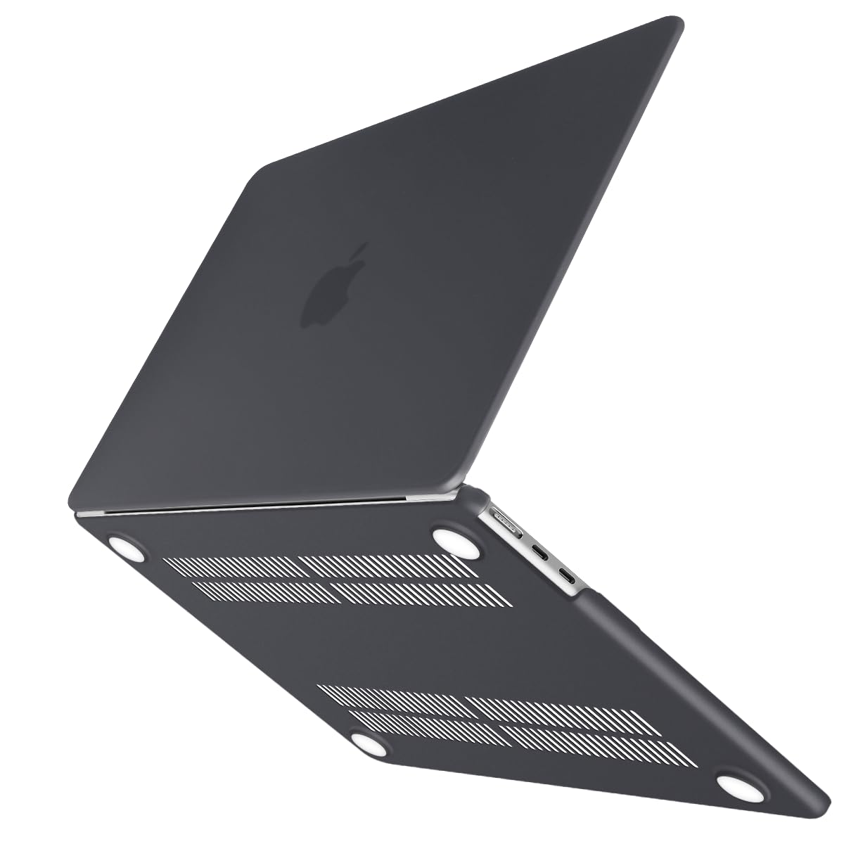 15 inch Air 2023 MacBook Air Matte Case A2941 M2 Chip Hard Shell Case Keyboard Cover Black