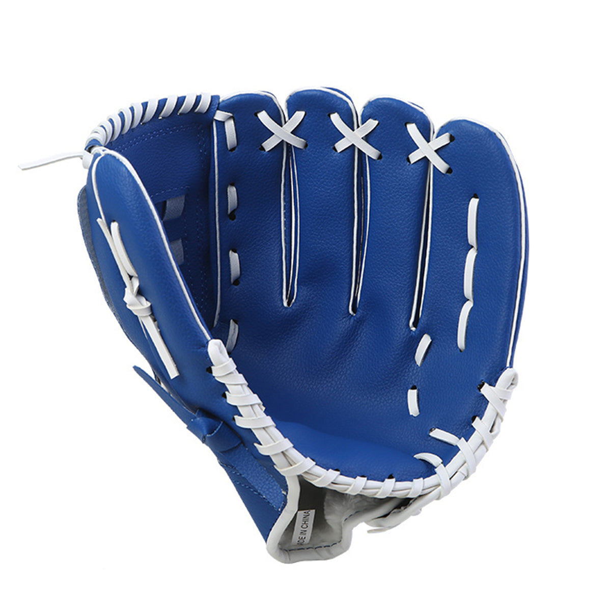 Baseball Glove Thickened Softball Glove Pitcher Mitt Sports Training Outdoor - Blue - 12.5in