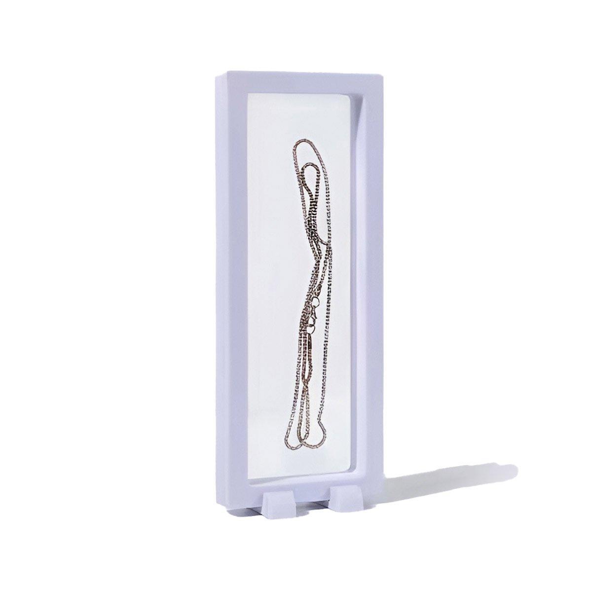 10pcs Transparent PE Film Display Box Jewelry Packaging Storage Box Container - 7-18-2-White