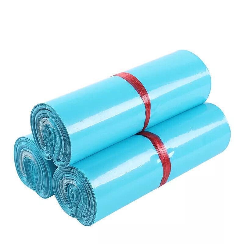 Poly Mailer Bags Mailing Satchel Plastic Courier Self Sealing Packing Blue - 28*42CM