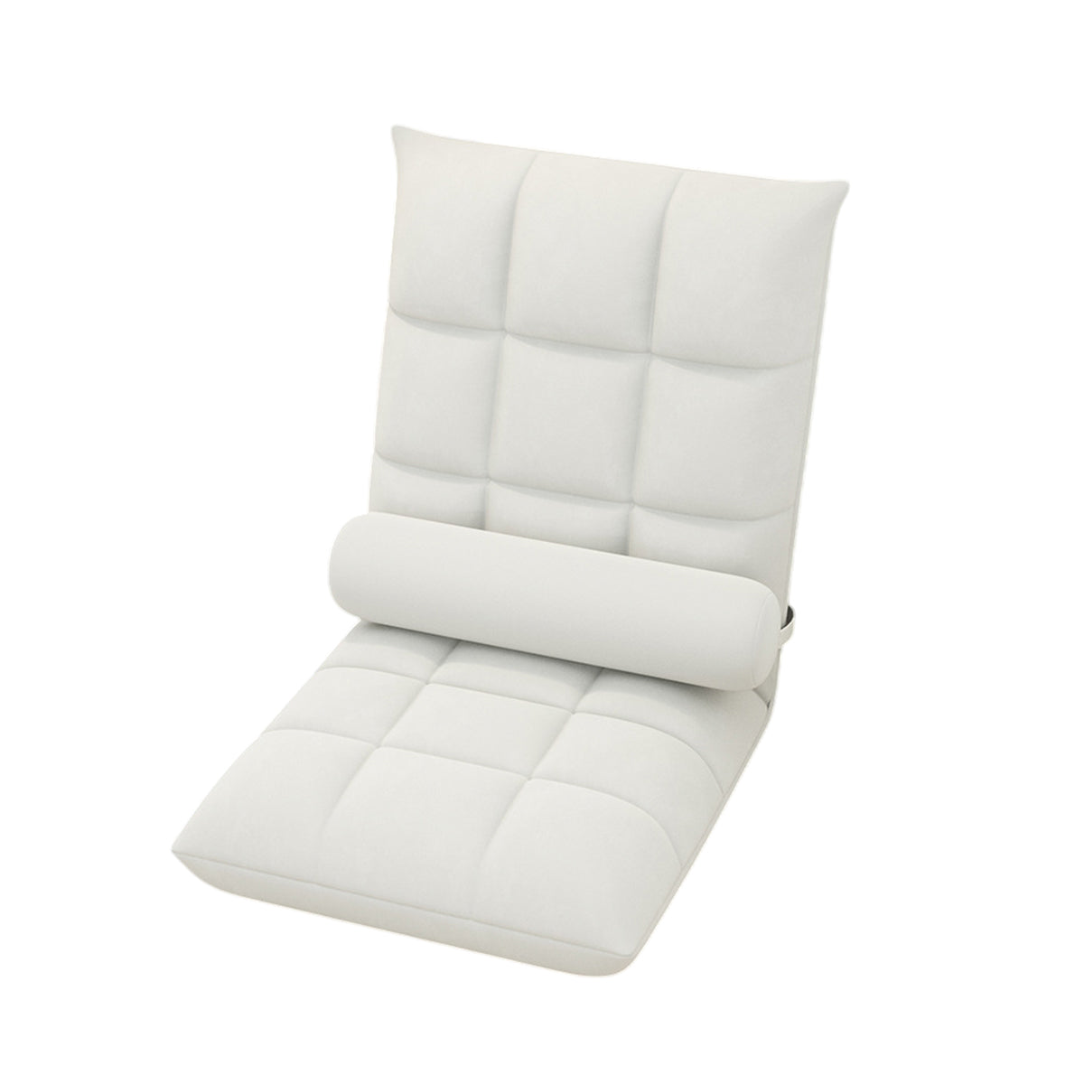 Artiss Floor Lounge Sofa Bed Chair with Lumbar Pillow Folding Adjustable Cushion - Cyan